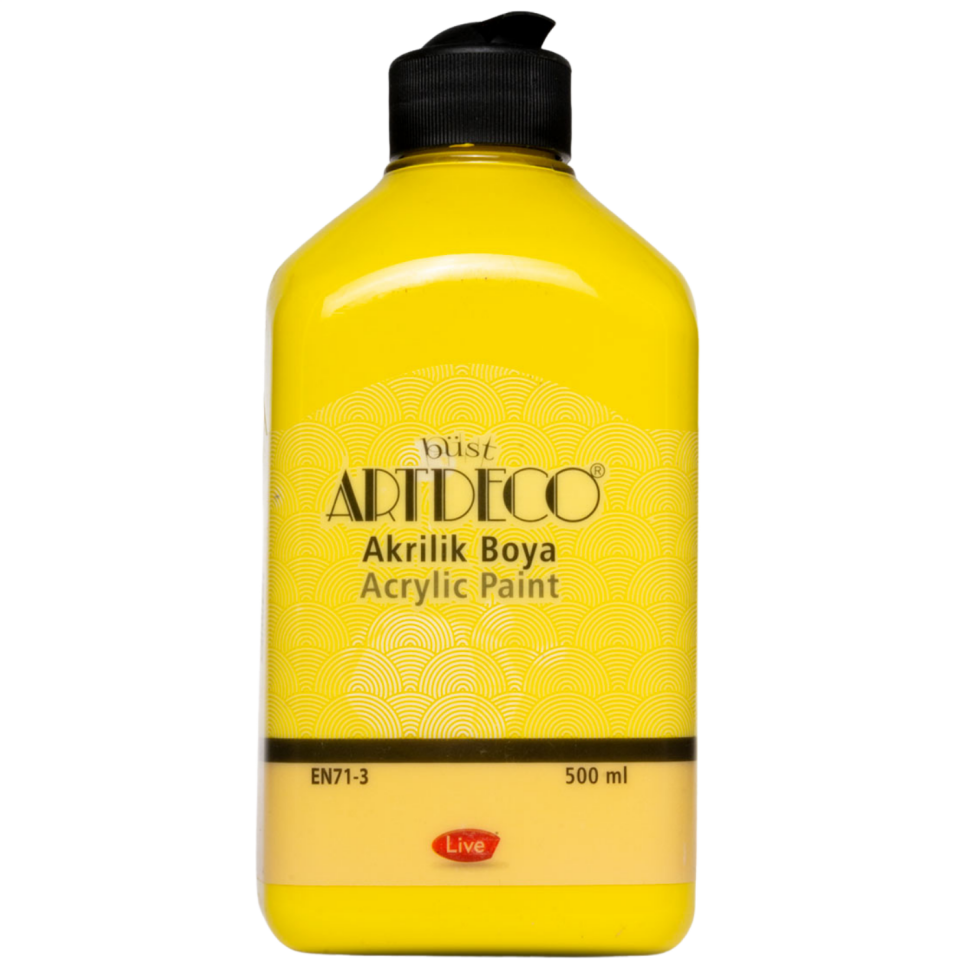 Artdeco 3601 Akrilik Boya Sarı 500 ml