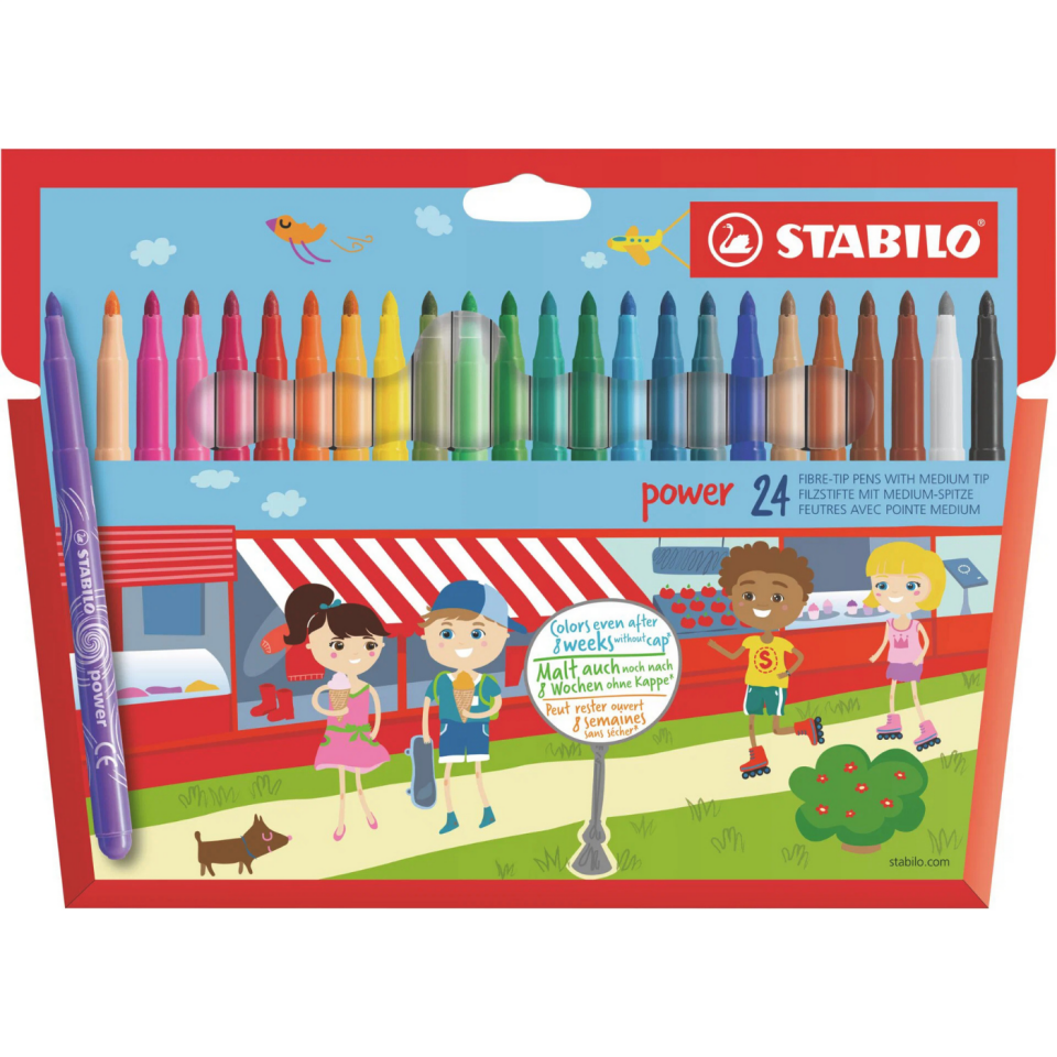 Stabilo Keçeli Kalem Power 24'lü 280/24-01
