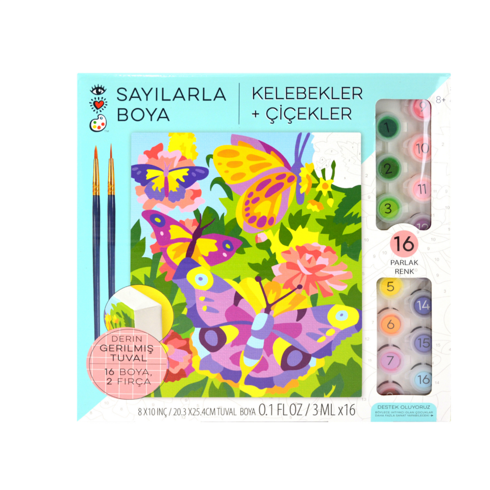 Craft And Arts Numaralarla Boya Seti Kelebek 9203
