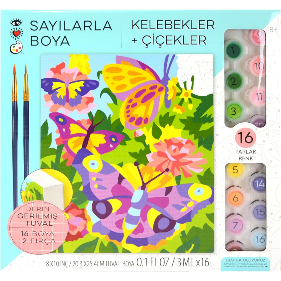 Craft And Arts Numaralarla Boya Seti Kelebek 9203