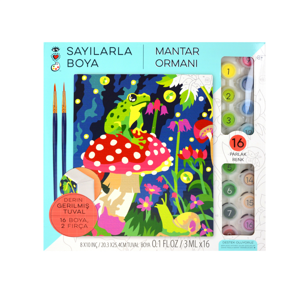 Craft And Arts Numaralarla Boya Seti Mantar Ormanı 9207