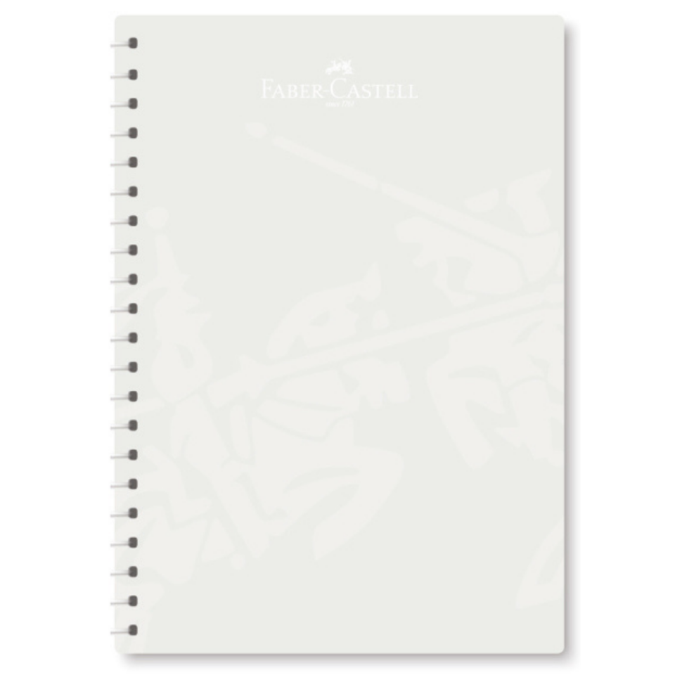 Faber-Castell 80 Yaprak Genz Spiralli PP Kapak Çizgili Defter - 0525 Pembe