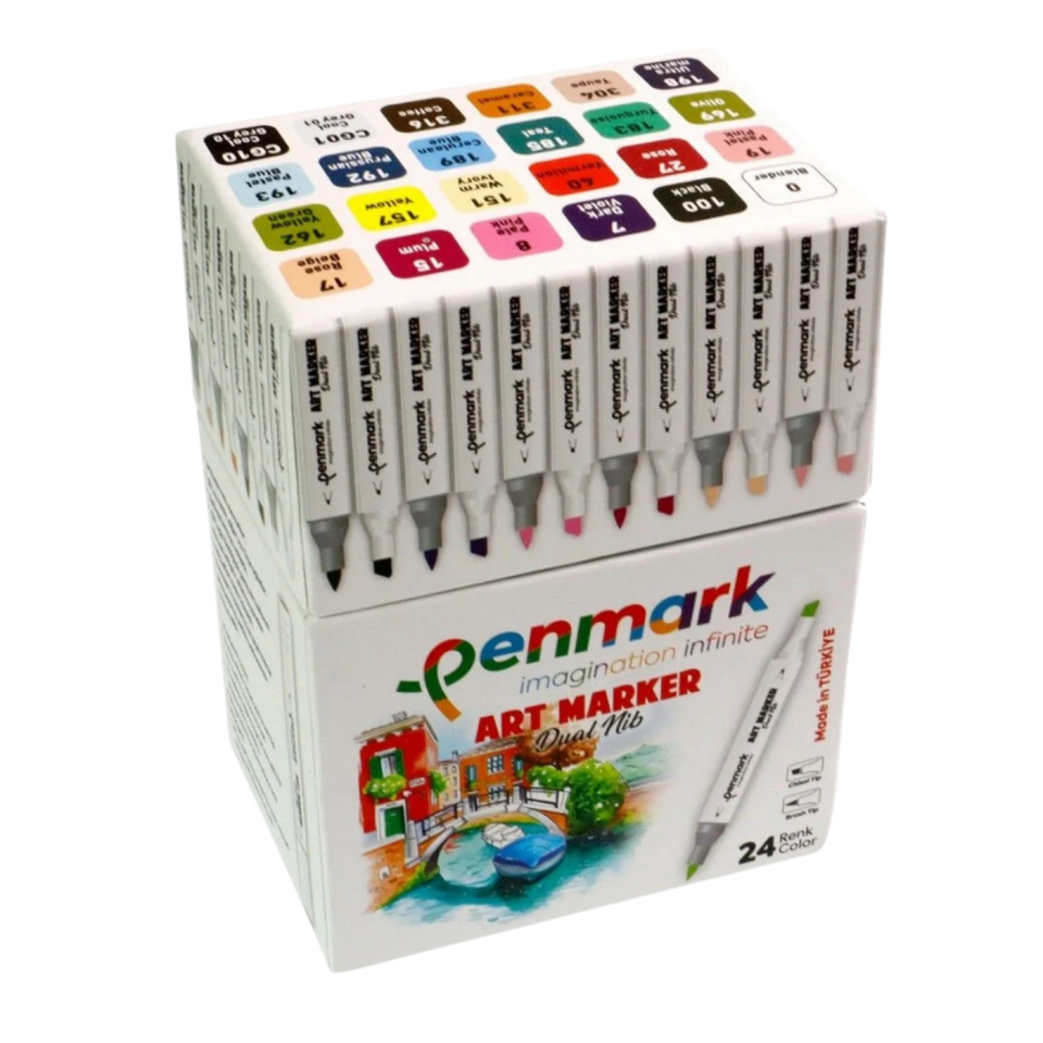 Penmark Marker'S Art Brush Kalem HS-9000 24'lü