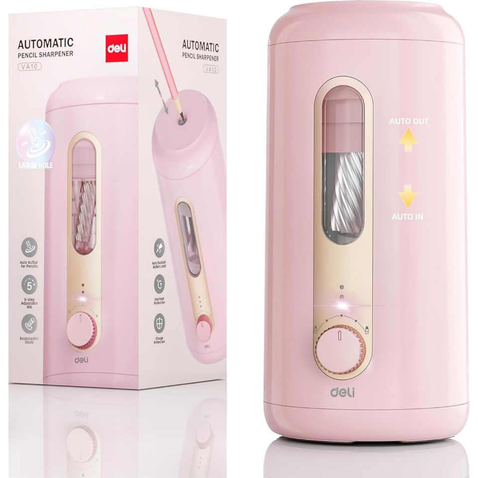 Deli Elektrikli  Kalemtıraş Pembe VA10
