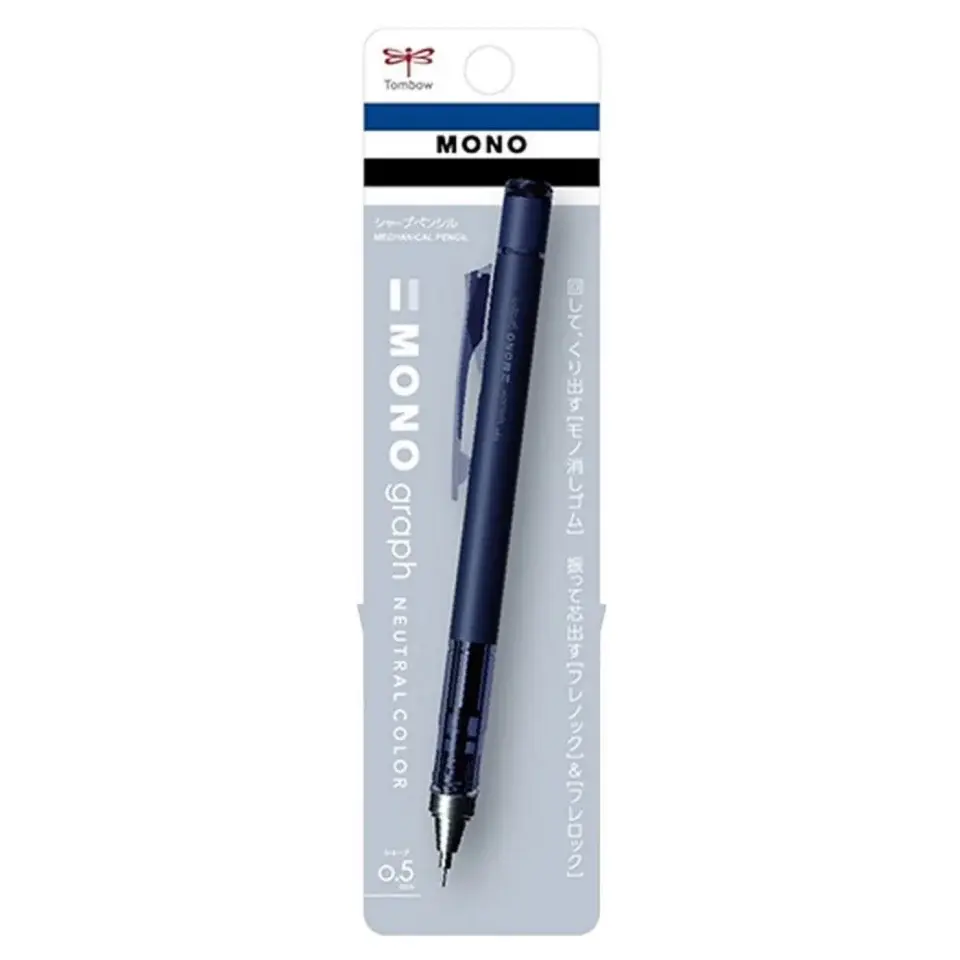Tombow Mono Graph Neutral Color Versatil Kurşun Kalem 0,5 Mm Mat Lacivert