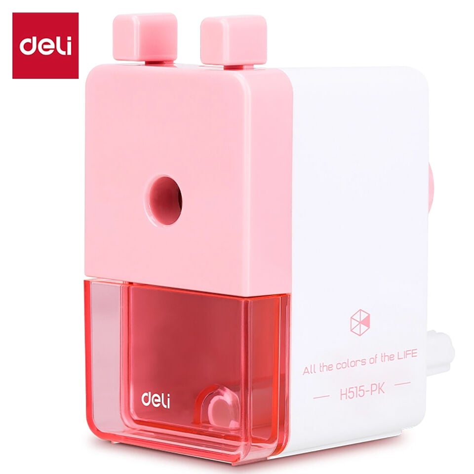 Deli Çevirmeli Kalemtıraş Pembe H515-PK