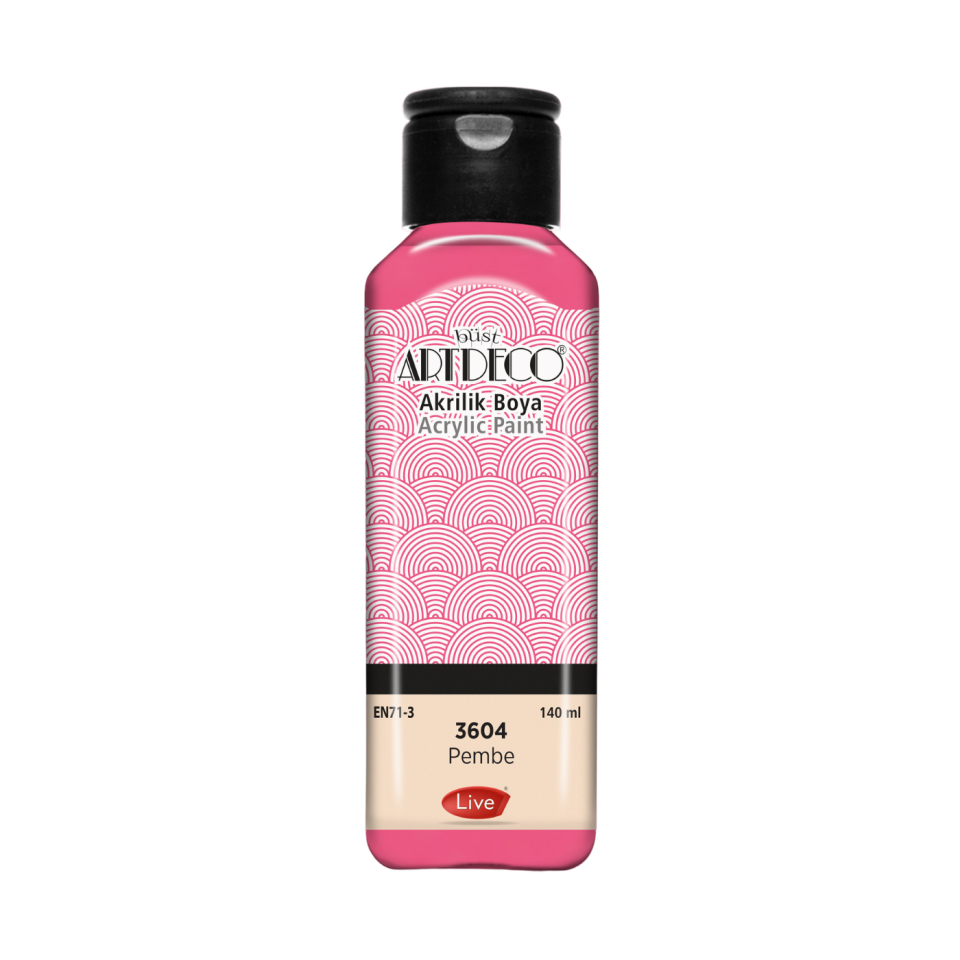 Artdeco 070R-3604 Akrilik Boya 140ml Pembe