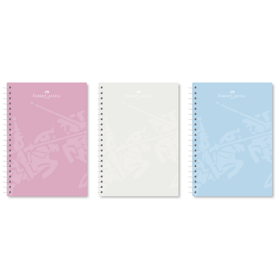 Faber-Castell 100 Yaprak Genz Spiralli PP Kapak Kareli Defter - 0528