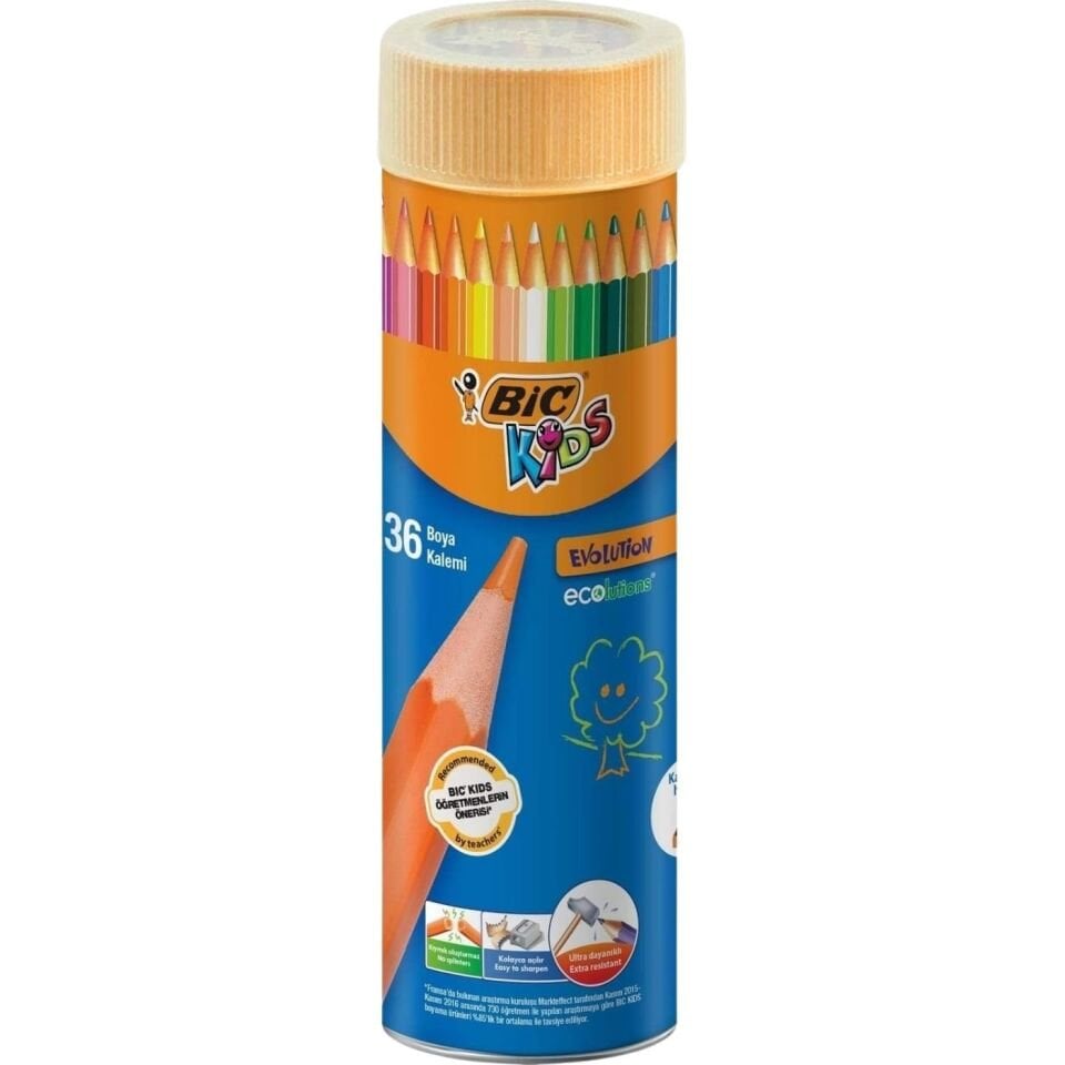 Bic Evolution Kuruboya Kalemi 36'lı Metal Tüp
