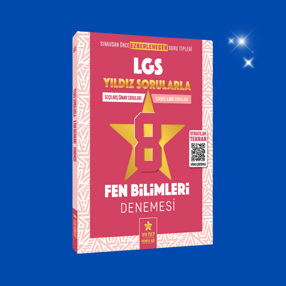 Sınav Yayınları Sınav Yıldız Sorular 8. Sınıf LGS Fen Bilimleri 8 Deneme