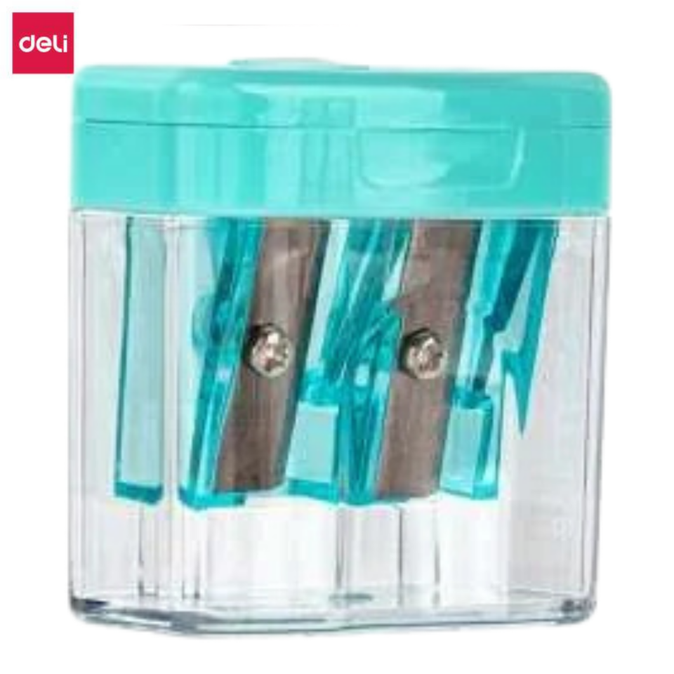 Deli Çiftli Hazneli Kalemtıraş E0576 Yeşil