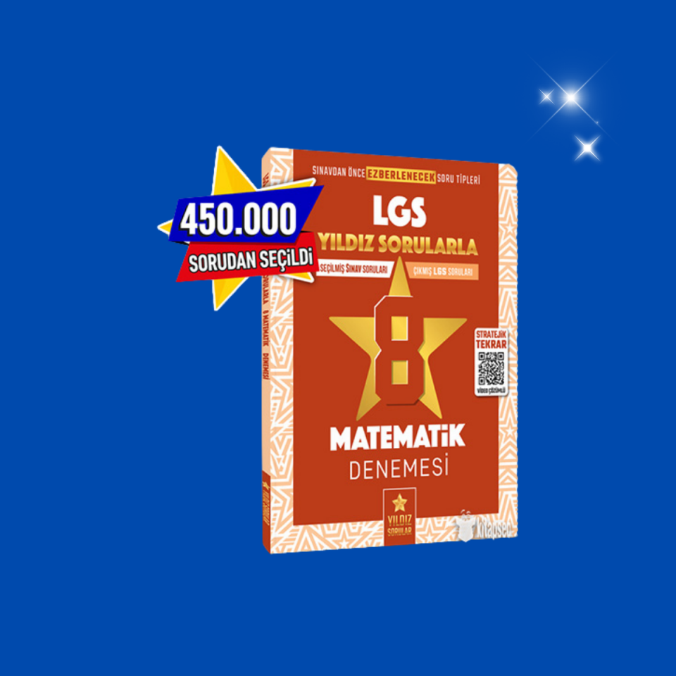 Sınav Yayınları Sınav Yıldız Sorular LGS Matematik 8 Deneme Video Çözümlü