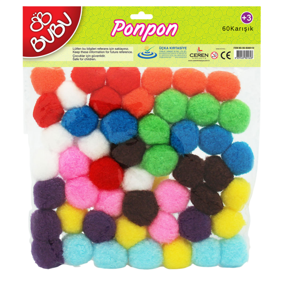 Bu­Bu HS0025 Ponpon 60'lı Karma