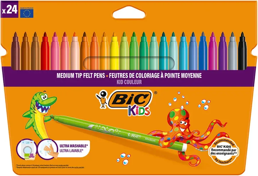 Bic 8418005 Kid Couleur Keçeli Boya Kalemi 24 Renk