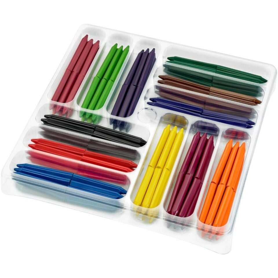 Bic Elleri Kirletmeyen Üçgen Pastel Boya Sınıf Paketi 144'lü Kutu