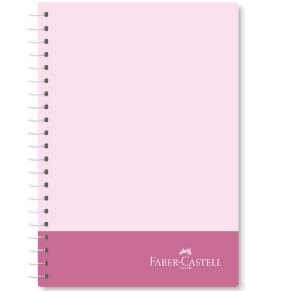 Faber-Castell 100 Yaprak Bicolor Spiralli PP Kapak Kareli Defter - 0524 Yeşil