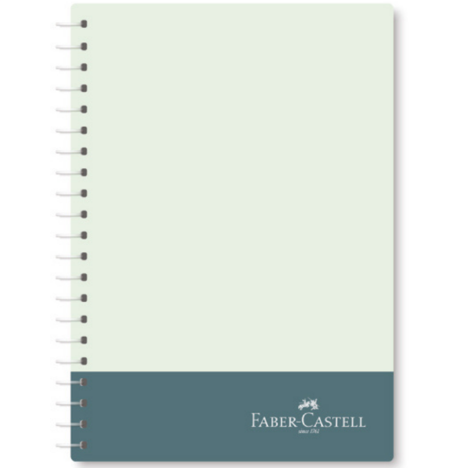 Faber-Castell 100 Yaprak Bicolor Spiralli PP Kapak Kareli Defter - 0524 Pembe