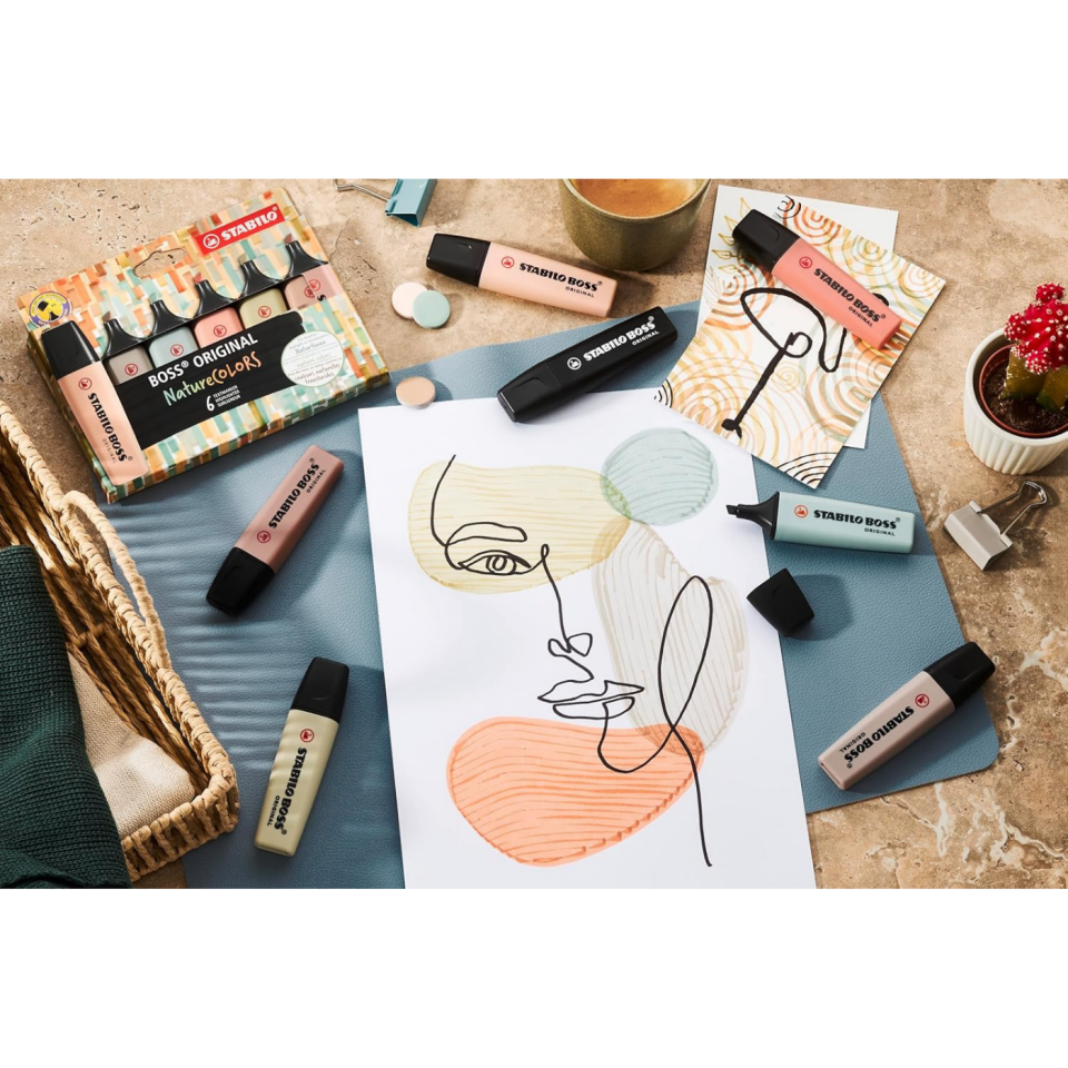Stabilo Boss Original Nature Colors Fosforlu Kalem 704-25 4'lü Set