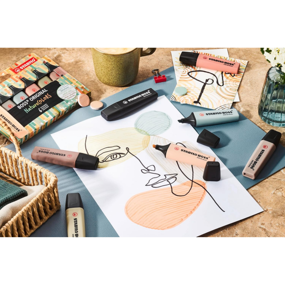 Stabilo Boss Original Nature Colors Fosforlu Kalem 704-25 4'lü Set