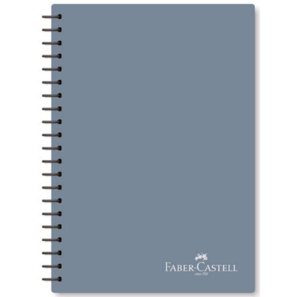 Faber-Castell 100 Yaprak Koyu Renkler Spiralli PP Kapak Kareli Defter - 0520 Yeşil