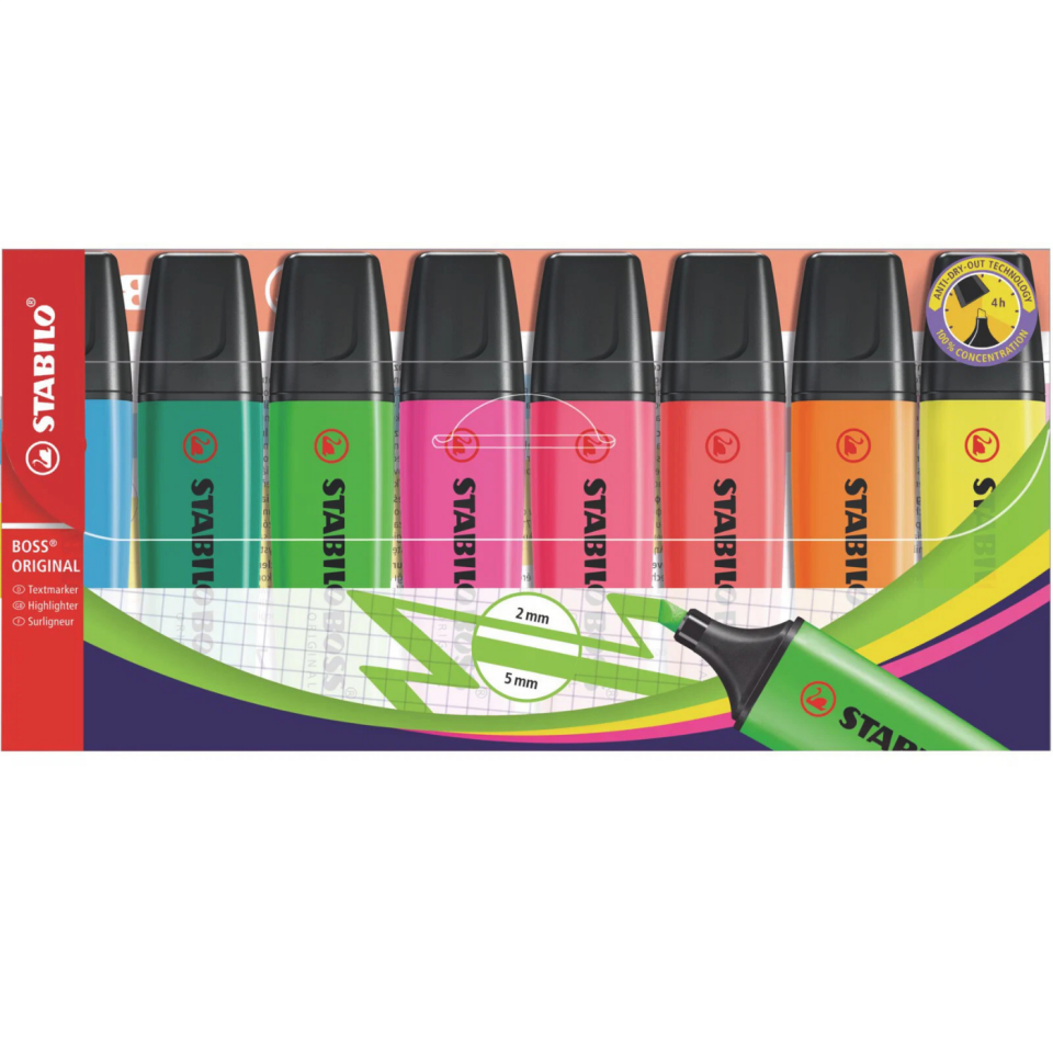 Stabilo Boss Original Nature Colors Fosforlu Kalem 70/8 8'li Set