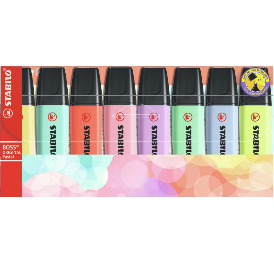 Stabilo Boss Original Nature Colors Pastel Fosforlu Kalem 70/82 8'li Set