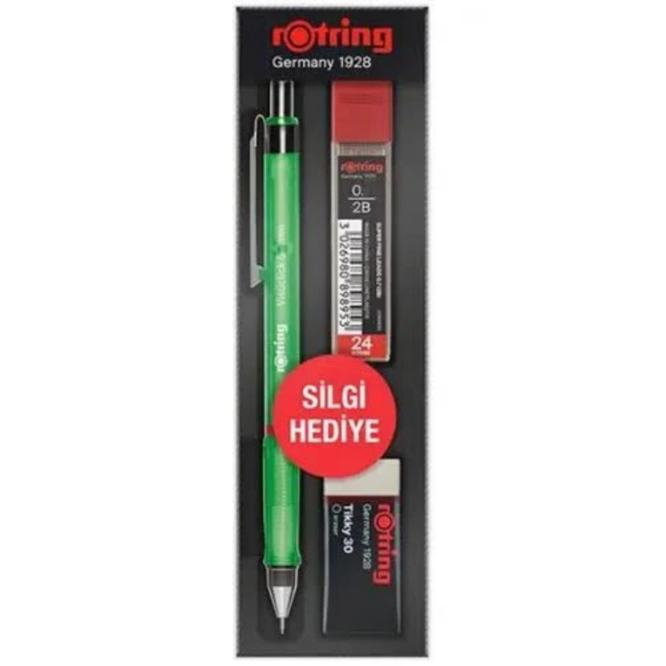 Rotring Visuclick Yeşil Uçlu Kalem 0,5 mm 3'lü Okul Seti