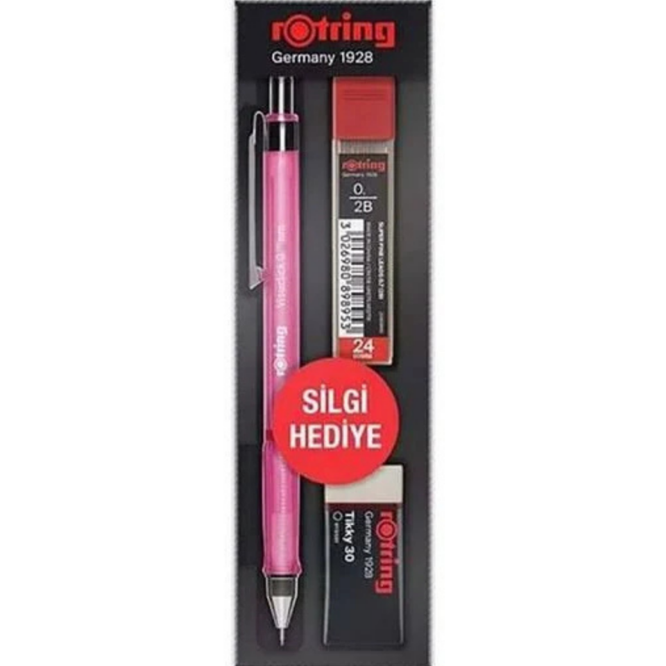 Rotring Visuclick Pembe Uçlu Kalem 0,5 mm 3'lü Okul Seti