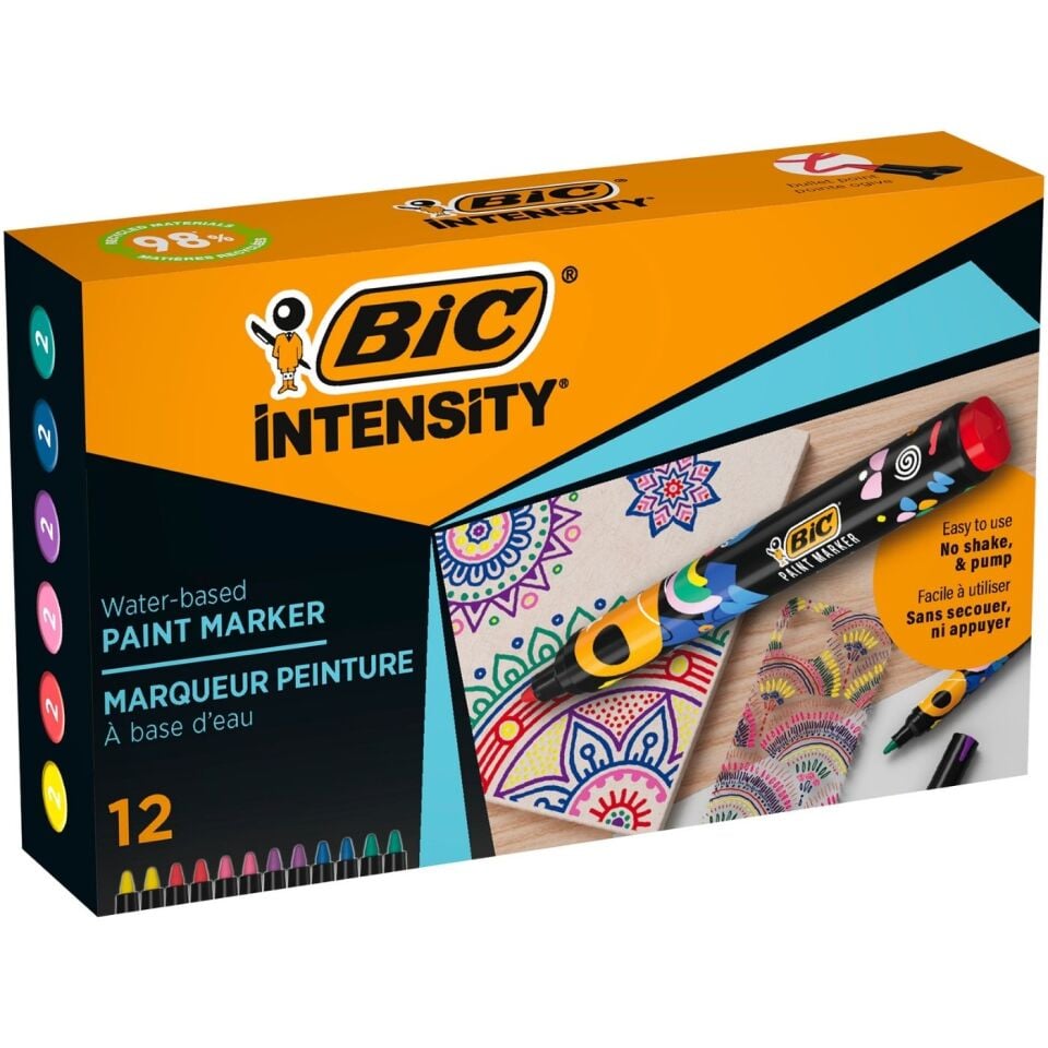 Bic 527426 Intensıty Paint Marker Karışık Renkler 12'li