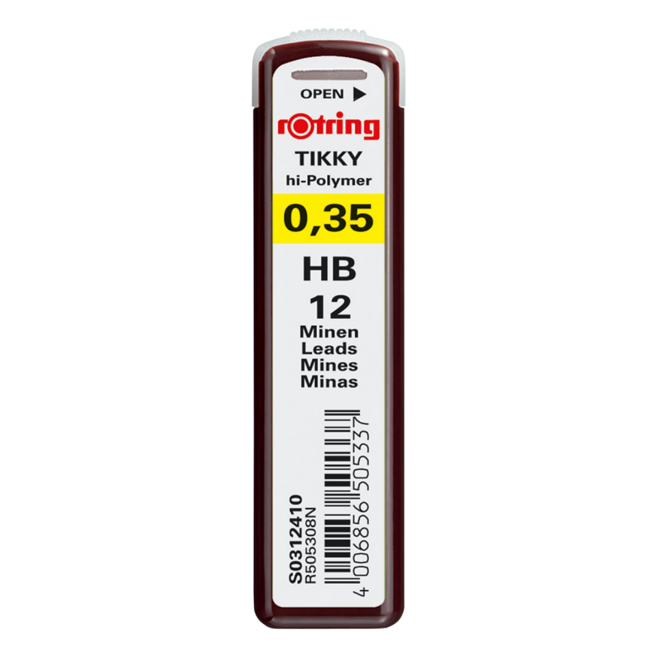 rOtring Tikky Hi-Polymer Mekanik Kurşun Kalem Ucu 0,35 Mm HB