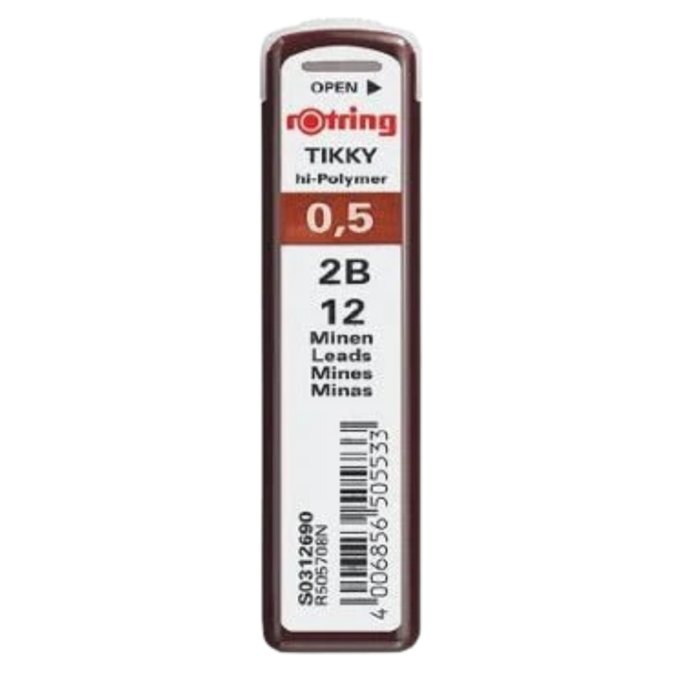 rOtring Tikky Hi-Polymer Mekanik Kurşun Kalem Ucu 0,5 Mm 2B