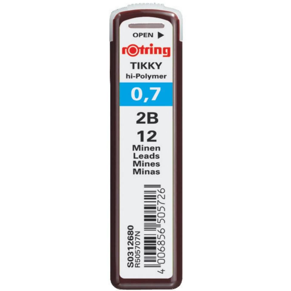 rOtring Tikky Hi-Polymer Mekanik Kurşun Kalem Ucu 0,7 Mm 2B