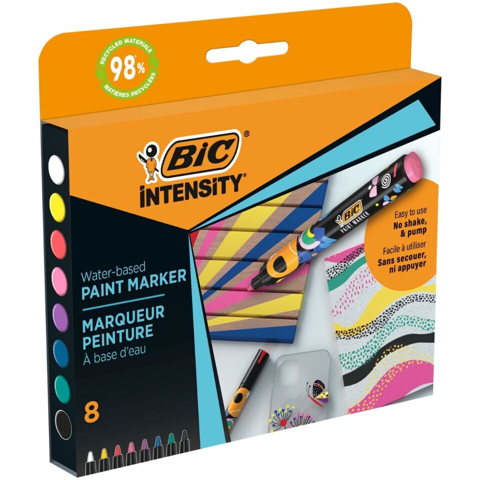 Bic 527430 Intensity Paint Marker Canlı Renkler 8'li