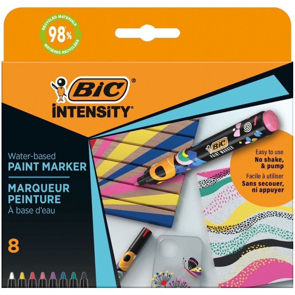 Bic 527430 Intensity Paint Marker Canlı Renkler 8'li
