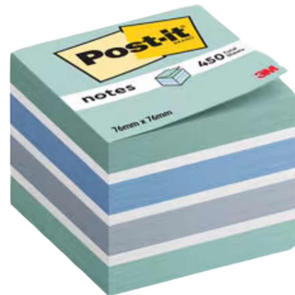 3M Post-it® Küp Not Mavi Tonlar 76x76 mm
