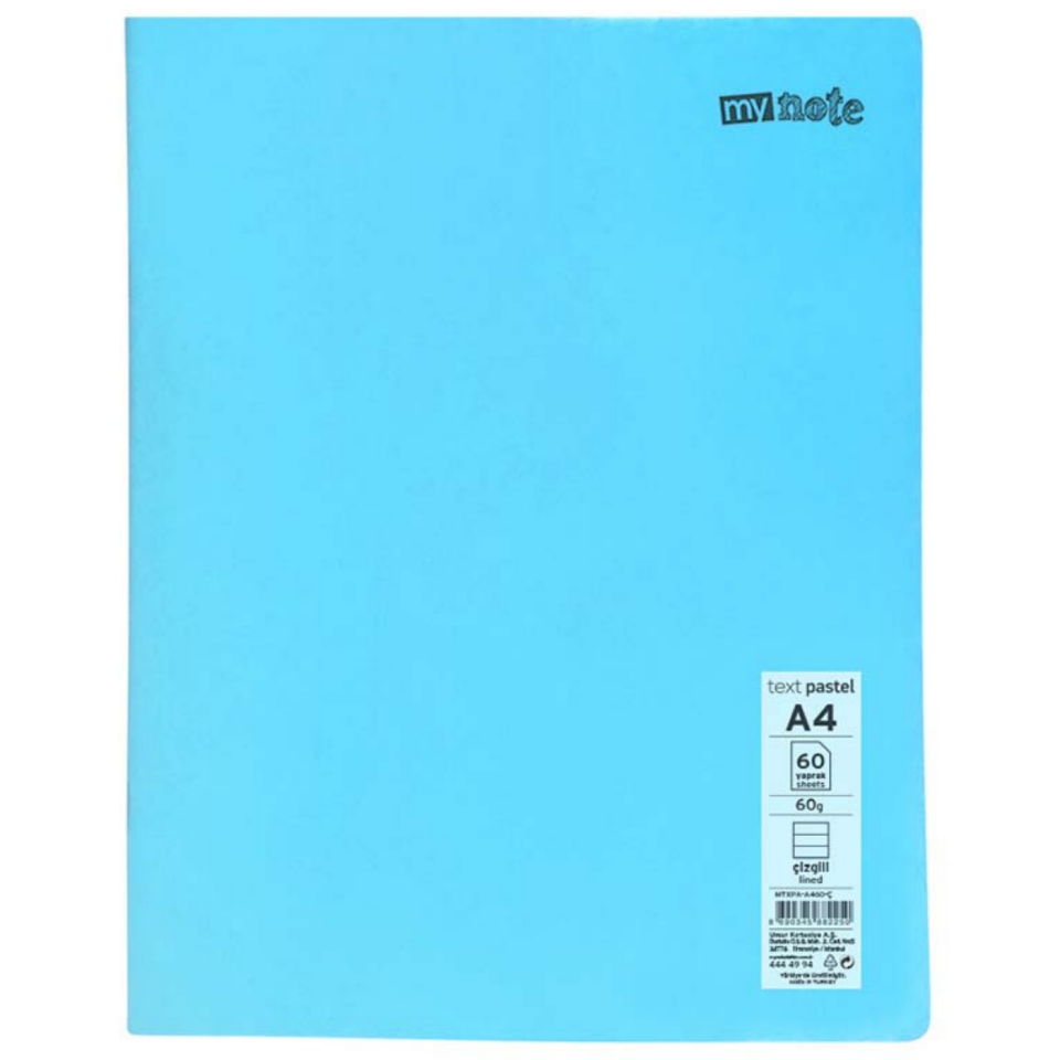 Mynote Text Neo Defter A4 40 Yp Kareli