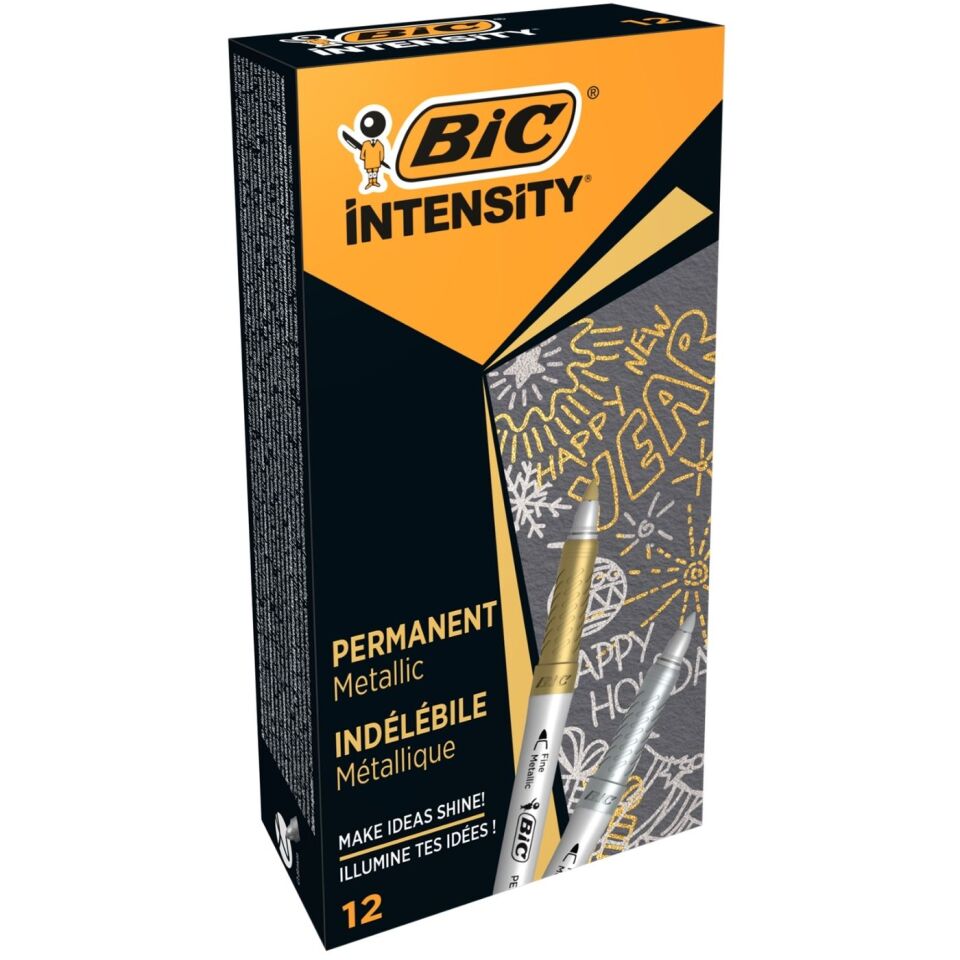 Bic Intensıty Permanent Markör Altın Gümüş 950466