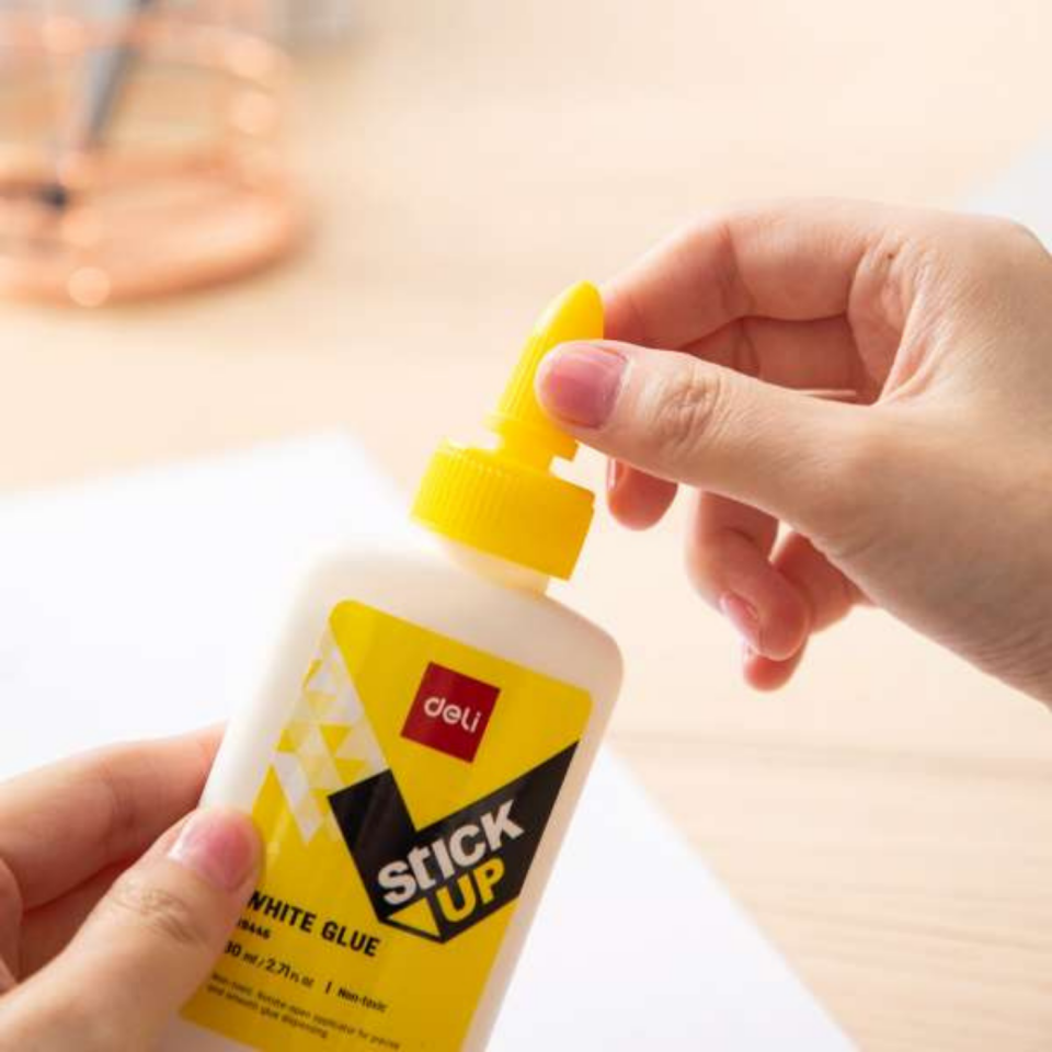Deli EH39447 Beyaz Tutkal 120 ml Yassı Şişe