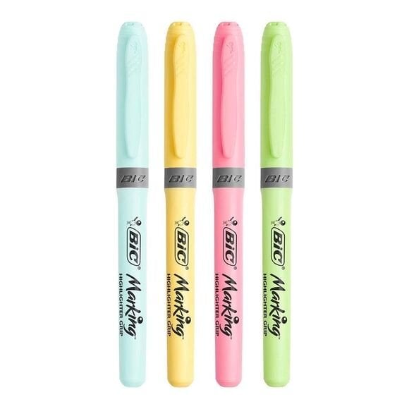 Bic 964859 Marking Highlighter Grip Pastel Renkler 4'lü