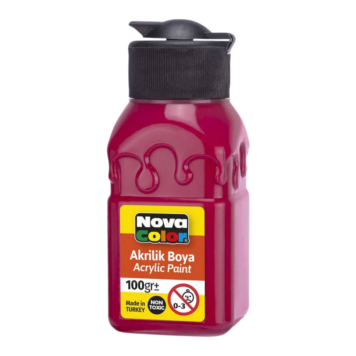 Nova Color Nc-2023 Akrilik Boya Şişe 100Gr A.Kırmzı