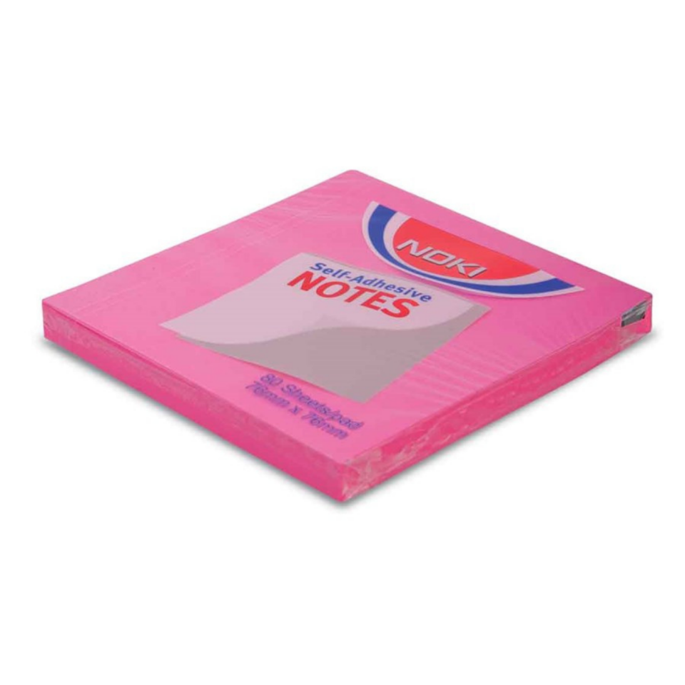 Noki Memo 75*75 Yapışkanlı Not Kağıdı Pembe 12165