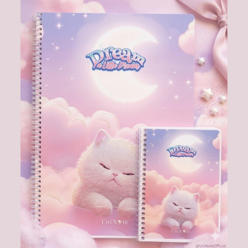 UniNote Lıttle Dream Sp.Pp Kapak A4 72 Yp.Kareli Defter