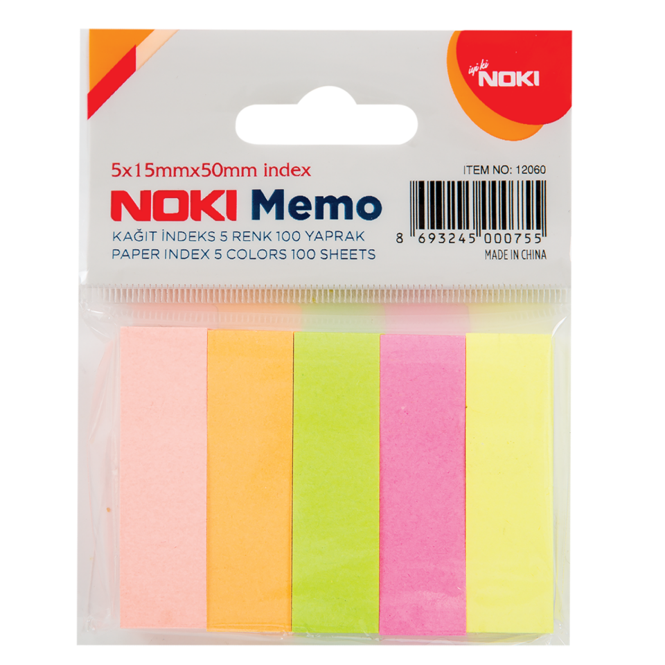 Noki Memo Kağıt Index 5 Renk 100 Yp 12060