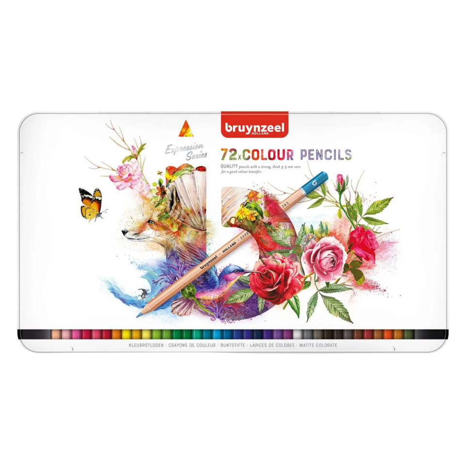 Bruynzeel Expression Renkli Kalem Seti 72 Renk Metal Kutu 60312072