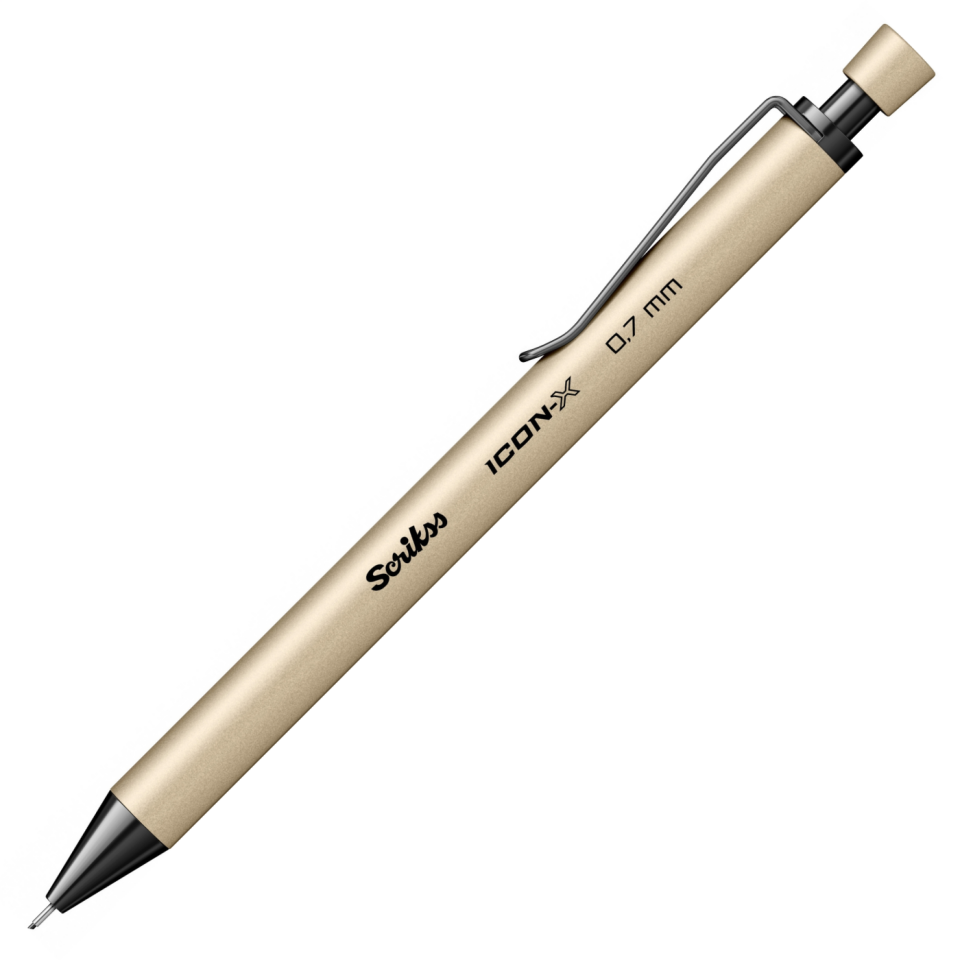 Scrikss Icon-X Metal Mekanik Kurşun Kalem 0,7 Mm Bej