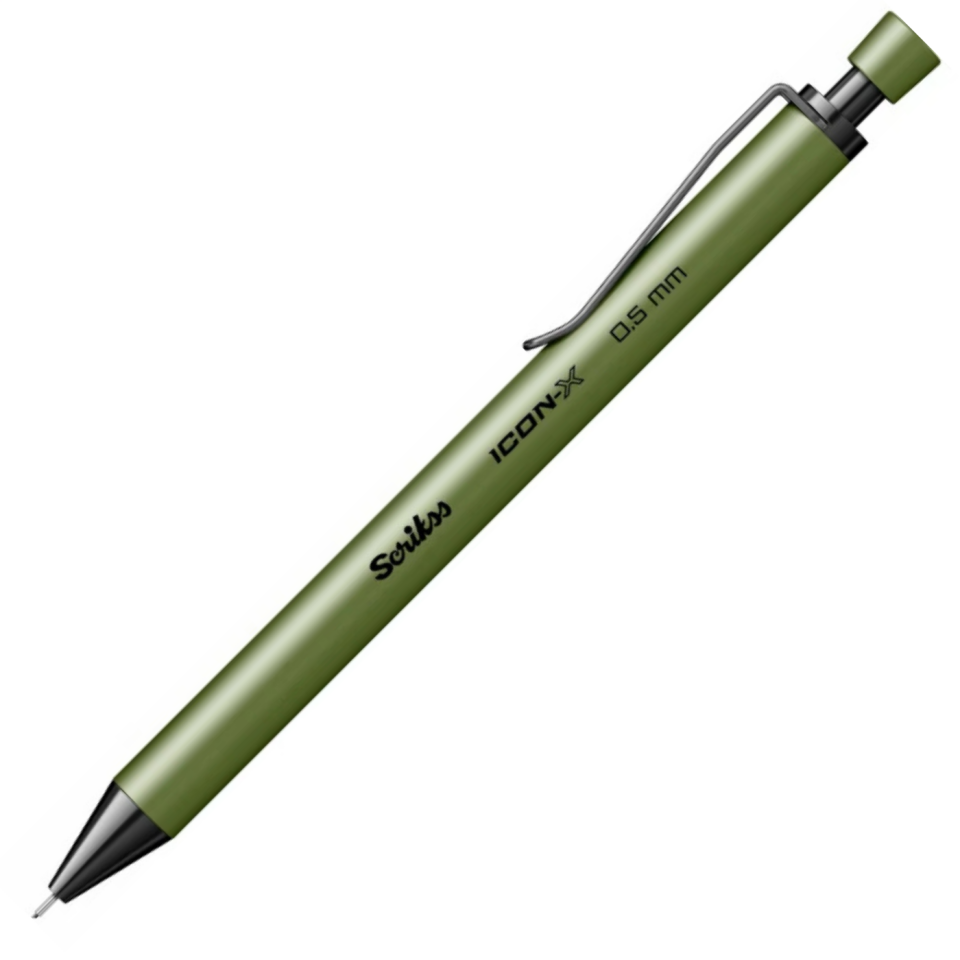Scrikss Icon-X Metal Mekanik Kurşun Kalem 0,5 Mm Yeşil