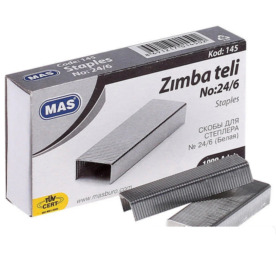 Mas 145 Zımba Teli No:24/6 Beyaz 10 PAKET