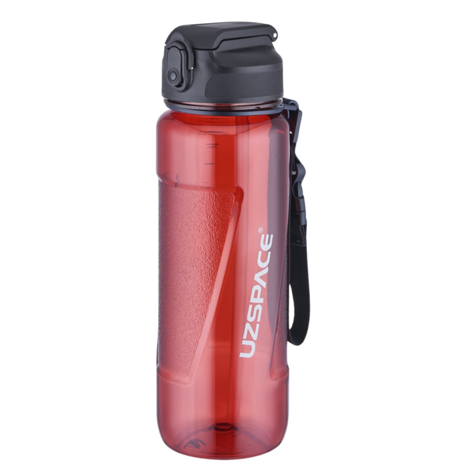 Uzspace 6056 Pipetli Tritan Matara 850 ml Kırmızı