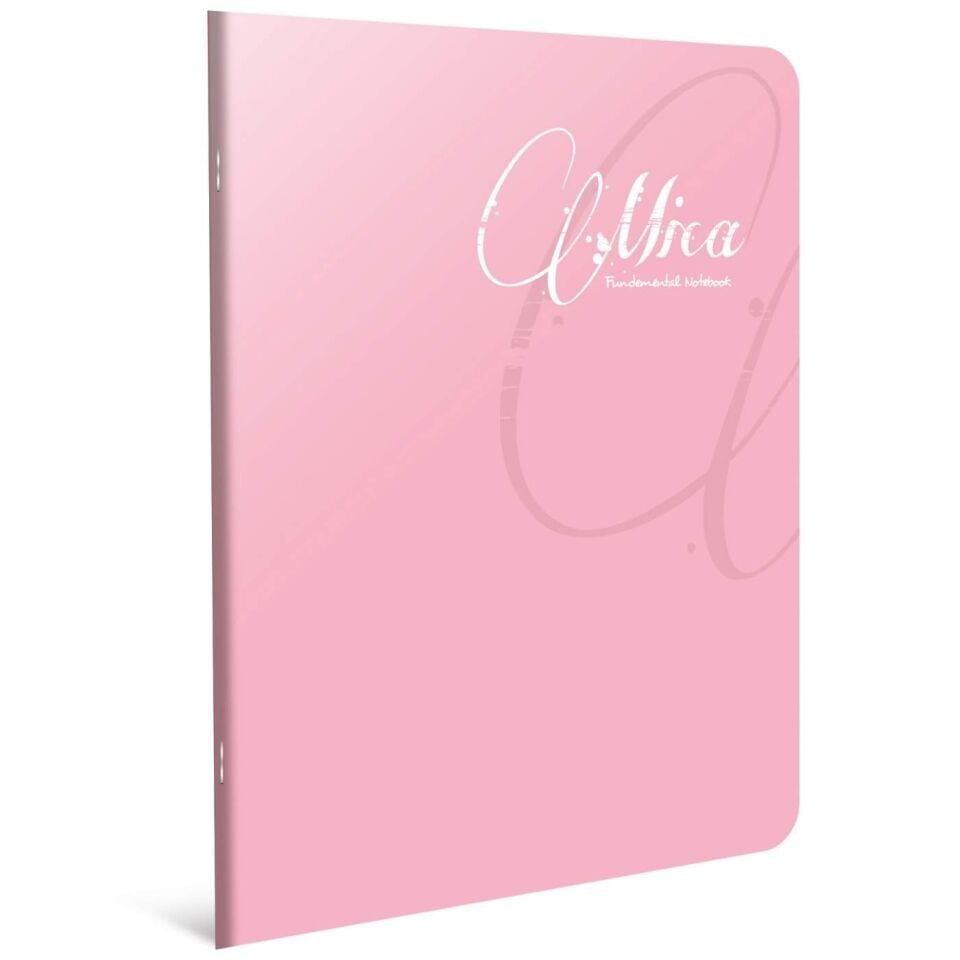 Gıpta 1704 Mica Dikişli PP Kapak A4 60 Yaprak Çizgili Defter Pudra Pembe