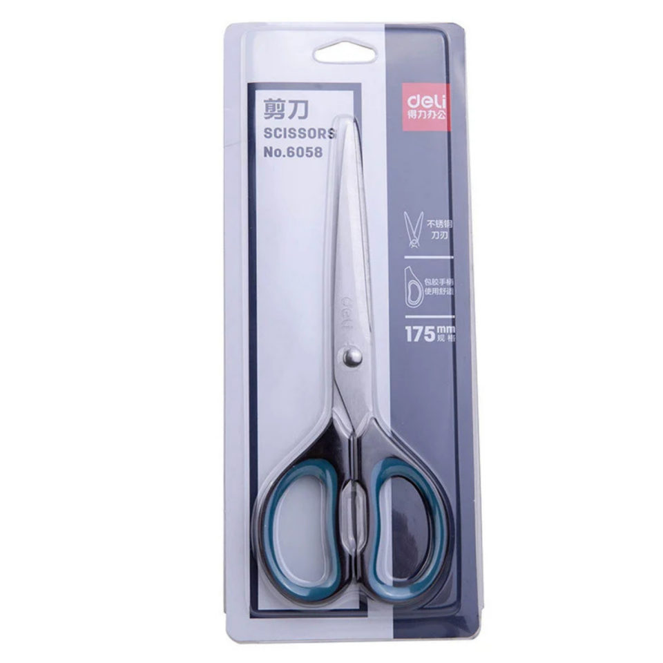 Deli Ofis Makası 175 mm E6058 Siyah